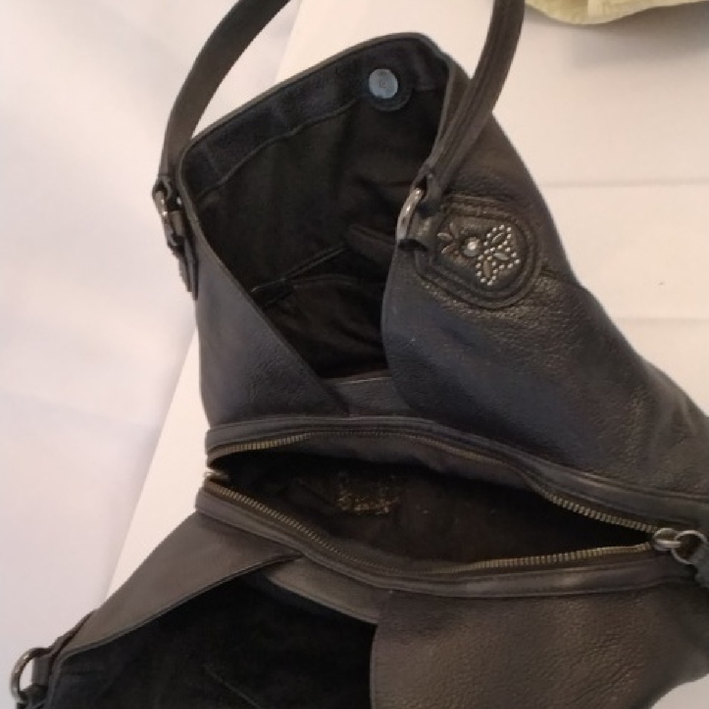 Coach Black Studded Shoulder Bag - Picture 3 of 9